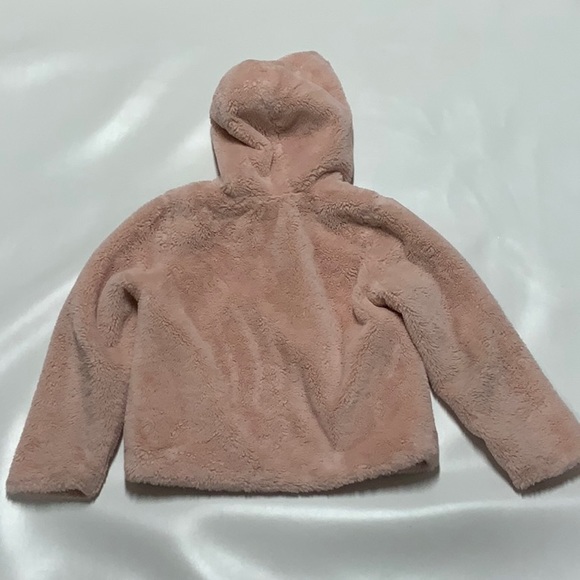 Girls fuzzy full zip hoodie, size M - Picture 3 of 4